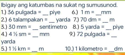 ibigay ang katumbas na sukat ng 9 piye|Mga sukat sa sukat ng Mga Metro sa Inci (m to in) .